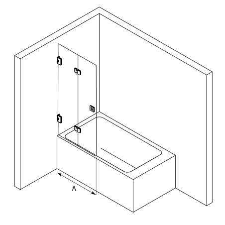 Vonios sienelė "HIETAKARI VETRO VB3"