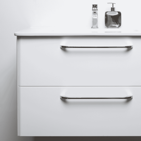 Spintelė "SOFT" su chromo spalvos rankenomis ir...