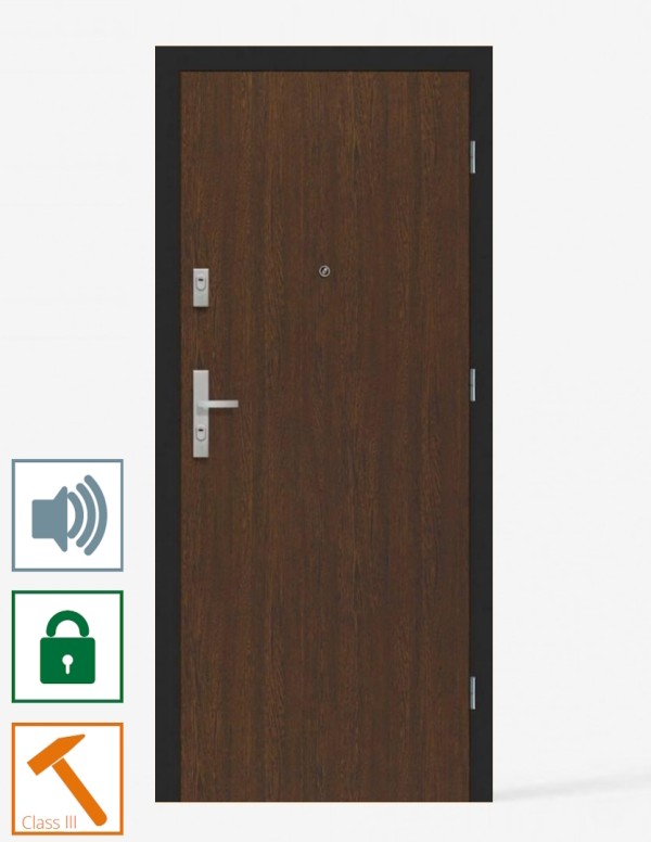 Internal entrance door "CERBER PLUS RC2" | Metal frame