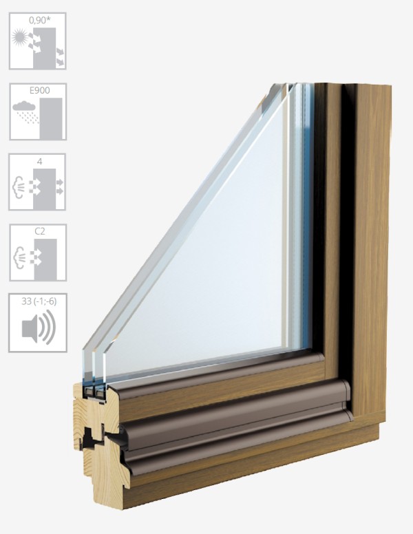 Wooden windows TYPE C PLUS