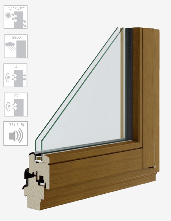 Wooden windows TYPE C