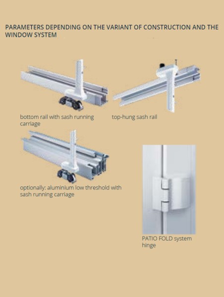 Mediniai-Aliuminiai langai “PATIO FOLD“