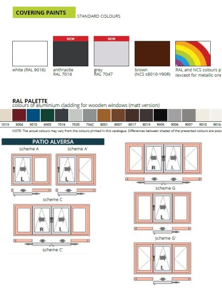 Wood-Aluminium windows PATIO ALVERSA