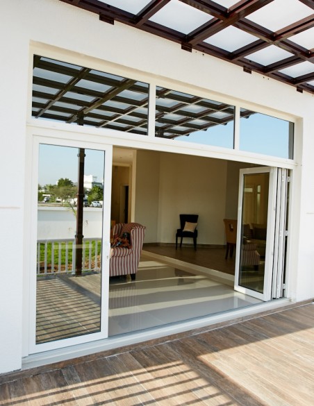 Mediniai-Aliuminiai langai “PATIO FOLD“