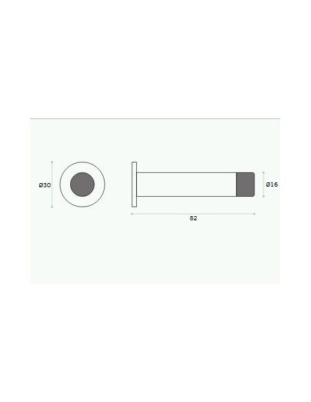 Wall-mounted door support "JNF IN.13.123.CB.06"