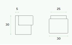 Wall-mounted door support "JNF IN.13.355" 2