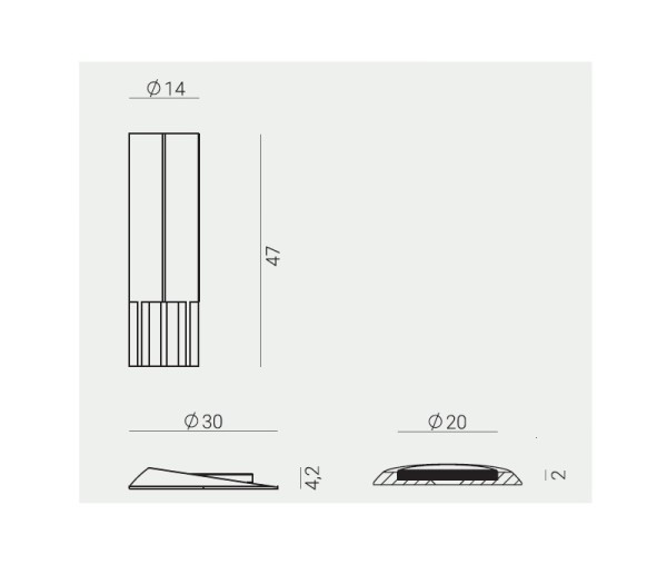Nematoma magnetinė durų atrama "NUDA STOPPINO...