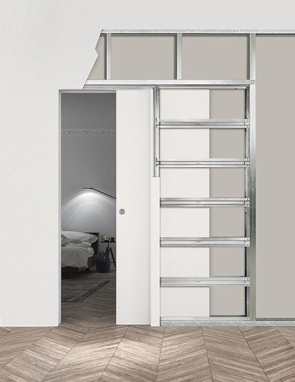 Kasetinės stumdomos durys "DECO V00" ECLISSE