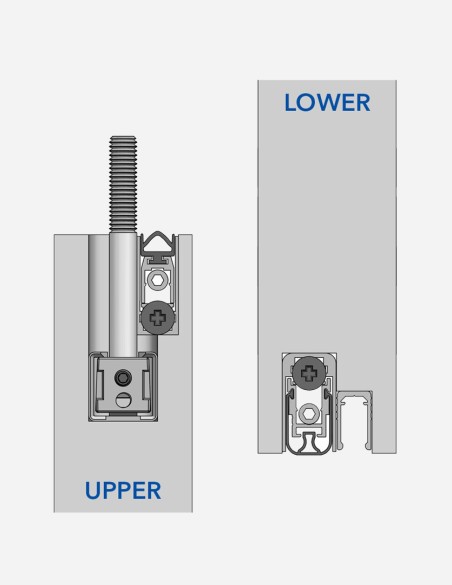 Pocket sliding double doors "IMPULS W01" ECLISSE