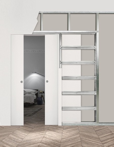 Pocket sliding double doors "IMPULS W01" ECLISSE