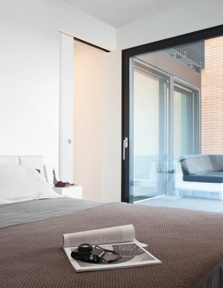 Kasetinės stumdomos durys "HARMONY" ECLISSE | Gruntas