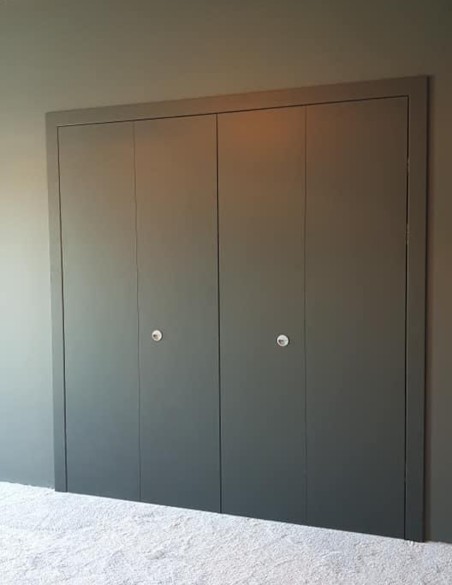 Sulankstomos dvigubos vidaus durys "FOLDING" Laminatas