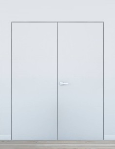 Nematomos dvigubos vidaus durys "HARMONY" Gruntas