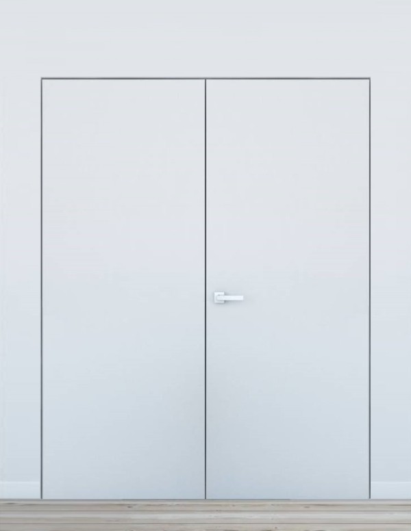 Concealed double door "HARMONY" Primed