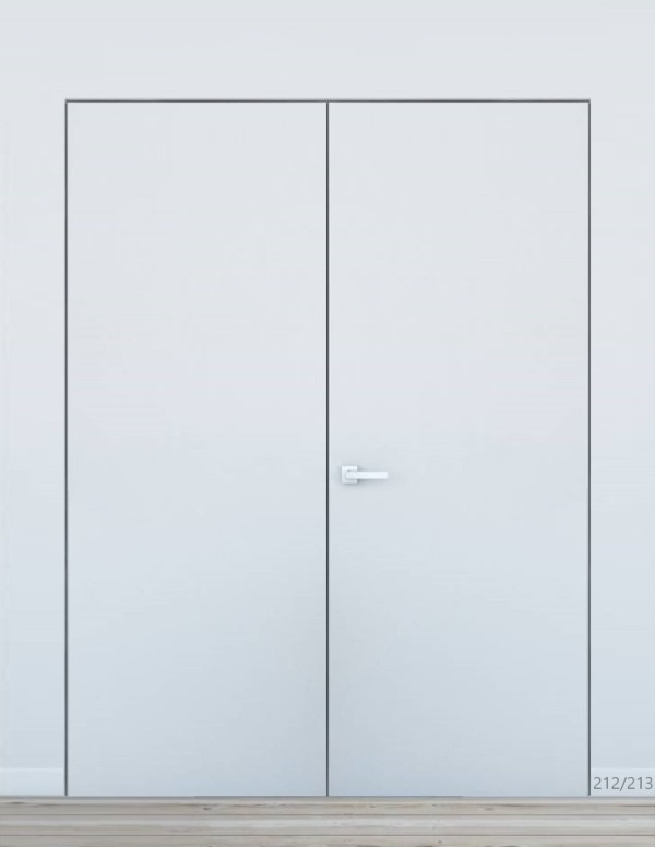 Concealed double door "HARMONY" 212/213 cm Primed