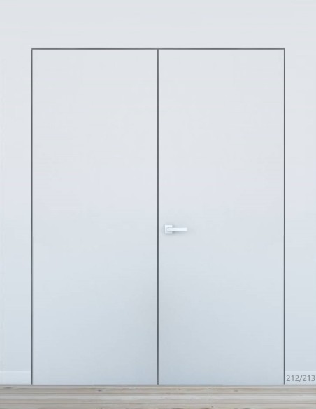 Concealed double door "HARMONY" 212/213 cm Primed