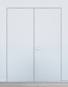 Nematomos dvigubos vidaus durys "HARMONY" 222/223 cm Gruntas