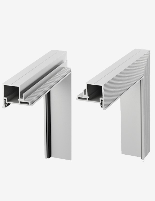 Concealed double door "HARMONY" 232/233 cm Primed