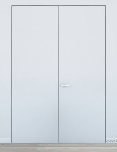 Concealed double door "HARMONY" 242/243 cm Primed