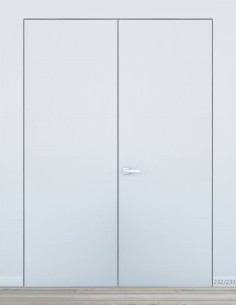 Concealed double door "HARMONY" 232/233 cm Primed