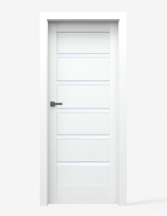 Vidaus durys "ARCO W03" Balta matinė