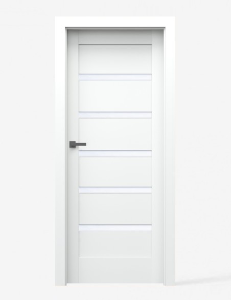 Vidaus durys "ARCO W03" Balta matinė