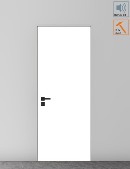 Concealed entrance door "HARMONY INVEST" Painted