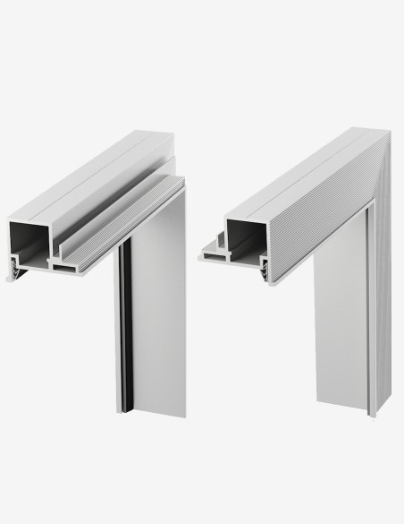 Nematomos vidaus durys "HARMONY" 242/243 cm Dažytos