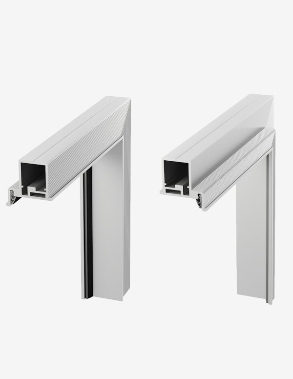 Concealed door "HARMONY" 242/243 cm Veneer